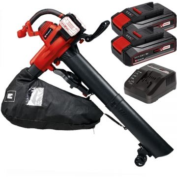 Einhell  GE-CL 36/230 Li E PXC + Twinpack CB + 4514095 - Suflanta de gradina 700 m3/h + Set 2 acumulatori si incarcator Li-Ion 18 V 2.5 Ah
