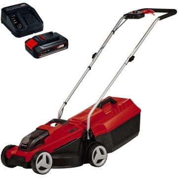 Einhell  GE-CM 18/32 Li PXC + Starter Kit - Masina de tuns iarba 32 cm 25 l + Set 1 acumulator si incarcator Li-Ion 18 V 2.5 Ah