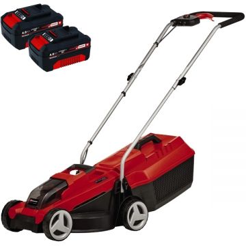 Einhell  GE-CM 18/32 Li PXC + Twinpack - Masina de tuns iarba 32 cm 25 l + Set 2 acumulatori Li-Ion 18 V 4 Ah