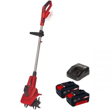 Einhell  GE-CR 18/20 Li E PXC + Twinpack - Sapatoare 200 mm + Set 2 acumulatori si incarcator Li-Ion 18 V 4 Ah
