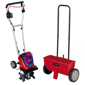 Einhell  GE-CR 30 Li PXC +  GC-SR 12 - Sapatoare fara acumulatori si incarcator Li-Ion 18 V - Ah 300 mm + Insamantator universal 12 l