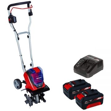 Einhell  GE-CR 30 Li PXC + Twinpack + 4514095 - Sapatoare 300 mm + Set 2 acumulatori si incarcator Li-Ion 18 V 4 Ah