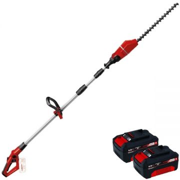 Einhell  GE-HH 18/45 Li T PXC + Twinpack - Masina de tuns gard viu 45 cm + Set 2 acumulatori Li-Ion 18 V 4 Ah
