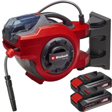 Einhell  GE-HR 18/30 Li PXC + Twinpack CB - Tambur cu furtun 30 m + Set 2 acumulatori Li-Ion 18 V 2.5 Ah