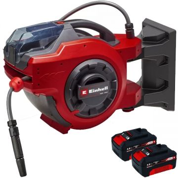 Einhell  GE-HR 18/30 Li PXC + Twinpack - Tambur cu furtun 30 m + Set 2 acumulatori Li-Ion 18 V 4 Ah