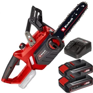 Einhell  GE-LC 18/25 Li PXC + Twinpack CB + 4514095 - Drujba 25 cm 4.5 m/s + Set 2 acumulatori si incarcator Li-Ion 18 V 2.5 Ah