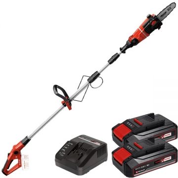 Einhell  GE-LC 18 Li T PXC + Twinpack CB + 4514095 - Drujba 17 cm 3.76 m/s + Set 2 acumulatori si incarcator Li-Ion 18 V 2.5 Ah