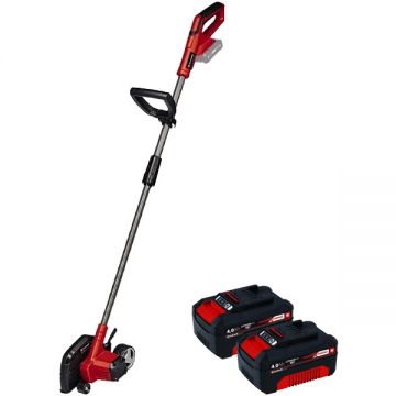 Einhell  GE-LE 18/190 Li PXC + Twinpack - Trimmer gazon 36.4-45 mm cutite de plastic + Set 2 acumulatori Li-Ion 18 V 4 Ah