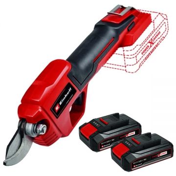 Einhell  GE-LS 18 Li PXC + Twinpack CB - Foarfeca pentru crengi 28 mm + Set 2 acumulatori Li-Ion 18 V 2.5 Ah