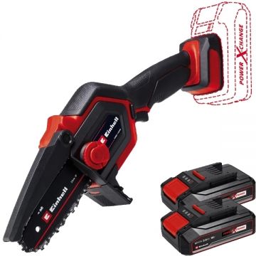 Einhell  GE-PS 18/15 Li BL PXC + Twinpack CB - Drujba 15.8 cm 4.8 m/s + Set 2 acumulatori Li-Ion 18 V 2.5 Ah