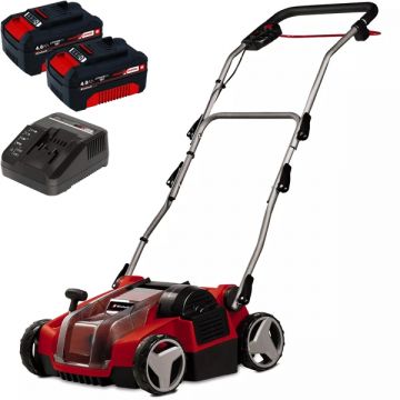 Einhell  GE-SC 36/35 Li PXC + Twinpack + 4514095 - Scarificator 350 mm + Set 2 acumulatori si incarcator Li-Ion 18 V 4 Ah