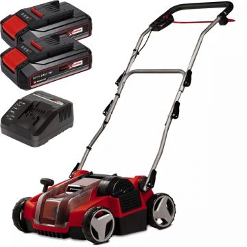 Einhell  GE-SC 36/35 Li PXC + Twinpack CB + 4514095 - Scarificator 350 mm + Set 2 acumulatori si incarcator Li-Ion 18 V 2.5 Ah
