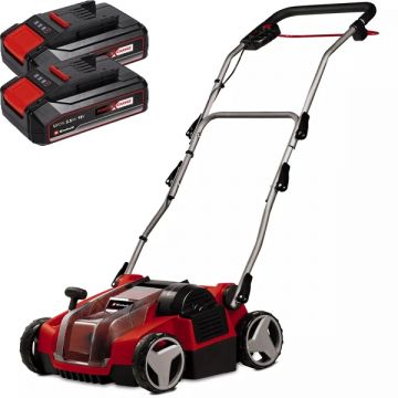 Einhell  GE-SC 36/35 Li PXC + Twinpack CB - Scarificator 350 mm + Set 2 acumulatori Li-Ion 18 V 2.5 Ah
