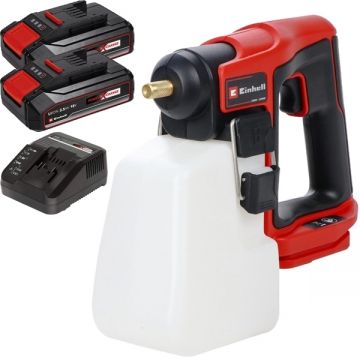 Einhell  GE-WS 18/10 Li PXC + Twinpack CB + 4514095 - Pulverizator 1.3 bar 1 l + Set 2 acumulatori si incarcator Li-Ion 18 V 2.5 Ah