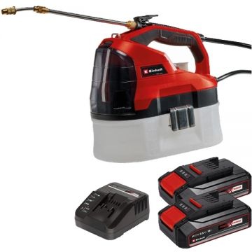 Einhell  GE-WS 18/35 Li PXC + Twinpack CB + 4514095 - Pulverizator 2.5 bar 3.5 l + Set 2 acumulatori si incarcator Li-Ion 18 V 2.5 Ah