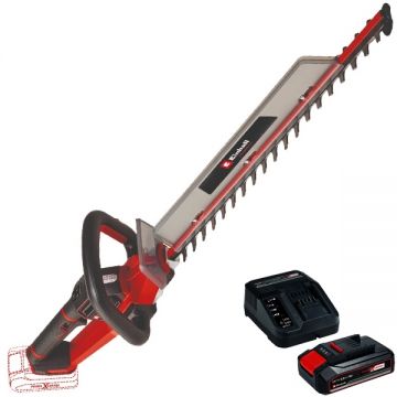 Einhell  GP-CH 18/61 Li BL PXC + Starter Kit - Masina de tuns gard viu 67 cm + Set 1 acumulator si incarcator Li-Ion 18 V 2.5 Ah