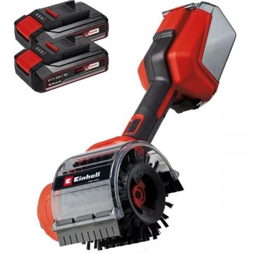 Einhell  PICOBELLA 18/90 PXC + Twinpack CB - Perie pentru suprafete 120 mm + Set 2 acumulatori Li-Ion 18 V 2.5 Ah
