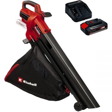 Einhell  VENTURRO 18/210 PXC + Starter Kit - Suflanta de gradina 180 m3/h + Set 1 acumulator si incarcator Li-Ion 18 V 2.5 Ah