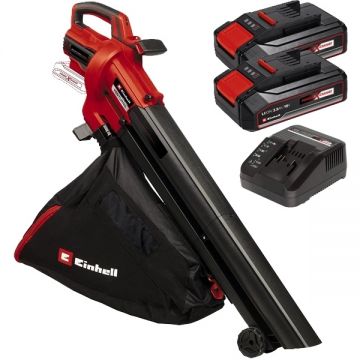 Einhell  VENTURRO 18/210 PXC + Twinpack CB + 4514095 - Suflanta de gradina 180 m3/h + Set 2 acumulatori si incarcator Li-Ion 18 V 2.5 Ah