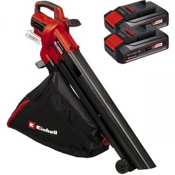 Einhell  VENTURRO 18/210 PXC + Twinpack CB - Suflanta de gradina 180 m3/h + Set 2 acumulatori Li-Ion 18 V 2.5 Ah