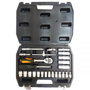 Gadget  339003 - Set capete chei tubulare 4-14  mm patrat 1/4 inch 26 bucati