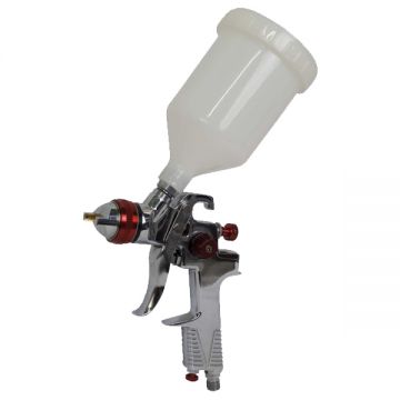 Raider  RD-SG05 - Pistol de vopsit pentru compresor 1.4 mm 0.6 l vas din plastic reglare debit vopsea
