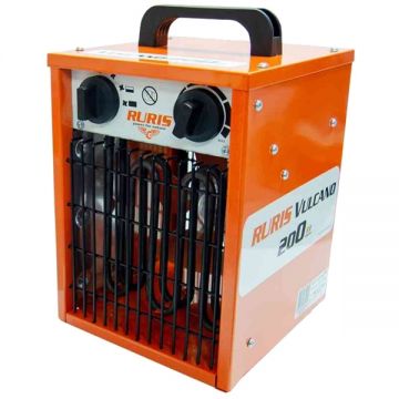Ruris  Vulcano 200 - Aeroterma electrica 2 kW 260 m3/h 3 trepte calorice monofazata