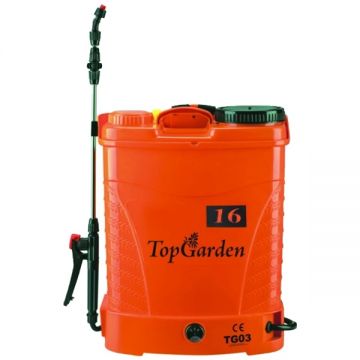 Top Garden  TG03 - Pulverizator cu 1 acumulator Li-Ion 12 V 8 Ah 5.5 bar 16 l