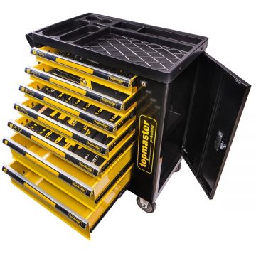Topmaster  455550 - Dulap pentru scule  800x480x870 mm 7  compartimente scule incluse banc de lucru