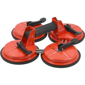 Yato  YT-37240 - Dispozitiv de fixare cu 4 ventuze 300  kg 150  mm