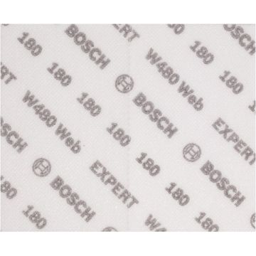 Bosch  EXPERT W480 - Foaie abraziva dreptunghi 140x115 mm fara gauri granulatie 180 2 buc
