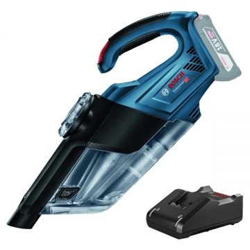 Bosch  GAS 18V-1 + GAL 18V-40 - Aspirator  fara acumulatori Li-Ion 18 V - Ah 60 mbar + Incarcator acumulatori