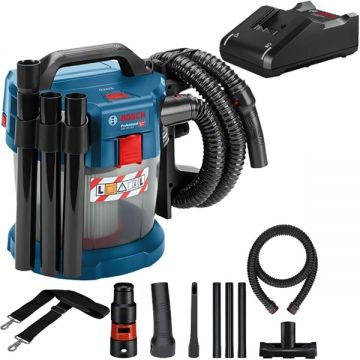 Bosch  GAS 18V-10 L + GAL 18V-40 - Aspirator  fara acumulatori Li-Ion 18 V - Ah 90 mbar accesorii + Incarcator acumulatori