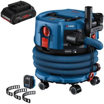 Bosch  GAS 18V-12 MC + ProCORE - Aspirator 140 mbar accesorii + Acumulator Li-Ion 18 V 4 Ah