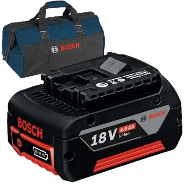Bosch  GBA + 1619BZ0100 - Acumulator Li-Ion 18 V 4 Ah + Geanta textila