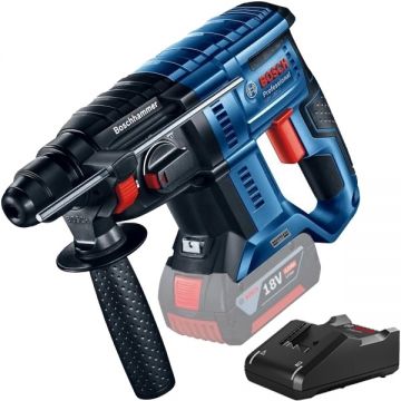 Bosch  GBH 180-LI + GAL 18V-40 - Rotopercutor SDS-Plus fara acumulatori Li-Ion 18 V - Ah 2 J + Incarcator acumulatori
