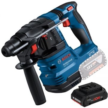 Bosch  GBH 185-LI + ProCORE - Rotopercutor SDS-Plus 1.9 J + Acumulator Li-Ion 18 V 4 Ah