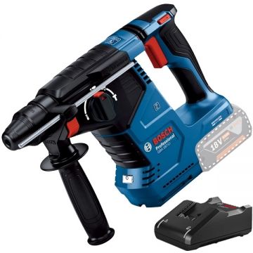 Bosch  GBH 187-LI + GAL 18V-40 - Rotopercutor SDS-Plus fara acumulatori Li-Ion 18 V - Ah 2.4 J + Incarcator acumulatori