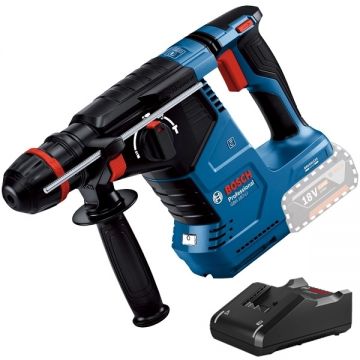 Bosch  GBH 187-LI One Chuck + GAL 18V-40 - Rotopercutor SDS-Plus fara acumulatori Li-Ion 18 V - Ah 2.4 J + Incarcator acumulatori