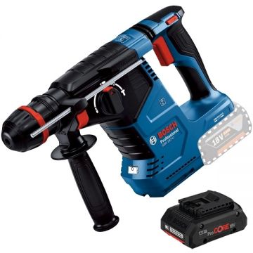 Bosch  GBH 187-LI One Chuck + ProCORE - Rotopercutor SDS-Plus 2.4 J + Acumulator Li-Ion 18 V 4 Ah