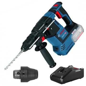 Bosch  GBH 18V-26 F + GAL 18V-40 - Rotopercutor SDS-Plus fara acumulatori Li-Ion 18 V - Ah 2.6 J + Incarcator acumulatori