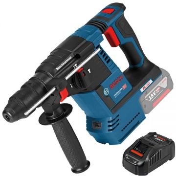 Bosch  GBH 18V-26 + GAL 1880 CV - Rotopercutor SDS-Plus fara acumulatori Li-Ion 18 V - Ah 2.6 J + Incarcator acumulatori