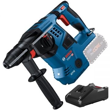 Bosch  GBH 18V-28 C + GAL 18V-40 - Rotopercutor SDS-Plus fara acumulatori Li-Ion 18 V - Ah 3.3 J + Incarcator acumulatori