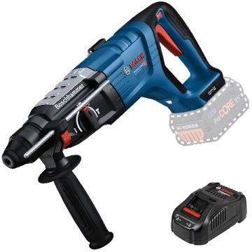 Bosch  GBH 18V-28 D + GAL 1880 CV - Rotopercutor SDS-Plus fara acumulatori Li-Ion 18 V - Ah 3.4 J + Incarcator acumulatori