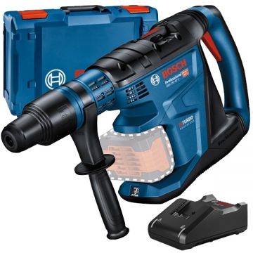 Bosch  GBH 18V-40 C + GAL 18V-40 - Rotopercutor SDS-Max fara acumulatori Li-Ion 18 V - Ah 9 J valiza speciala + Incarcator acumulatori