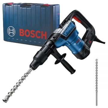 Bosch  GBH 5-40 D + Max-4 - Rotopercutor SDS-Max 1100 W 8.5 J valiza plastic + Burghiu SDS-Max 25x400x520 mm