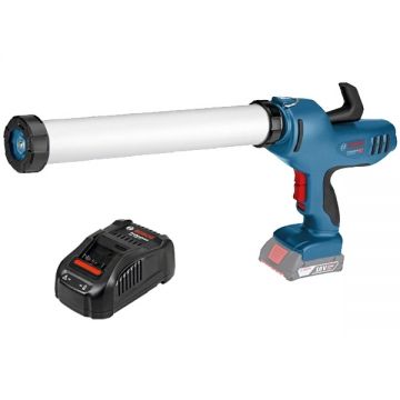 Bosch  GCG 18V-600 + GAL 1880 CV - Pistol pentru etansare fara acumulatori Li-Ion 18 V - Ah 3500 N + Incarcator acumulatori