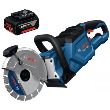 Bosch  GCS 18V-230 + GBA - Masina de taiat cu disc diamantat 230 mm + Acumulator Li-Ion 18 V 5 Ah