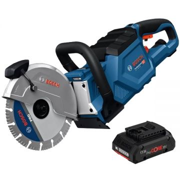 Bosch  GCS 18V-230 + ProCORE - Masina de taiat cu disc diamantat 230 mm + Acumulator Li-Ion 18 V 4 Ah