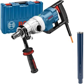 Bosch  GDB 180 WE + Best for Concrete - Masina de carotat 2000 W 180 mm valiza plastic + Carota beton cu coroana diamantata 62x450 mm